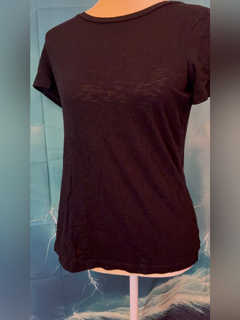 Theory Women's Black Short-Sleeve Crew Tee